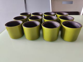 12 x mini macetas altura 6cm - diametro 7cm 200ml