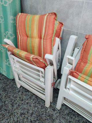Sillas recinables de terraza