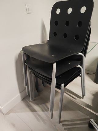 Mesa oficina (juntas) y sillas