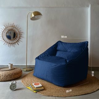 Puff Salon Terciopelo - Sillon Gigante Gamer XXL