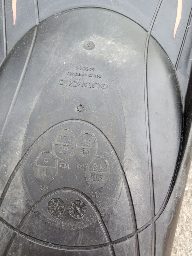 Aletas buceo Decathlon