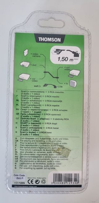 Cavo da SCART a RCA video audio composito rca in-o