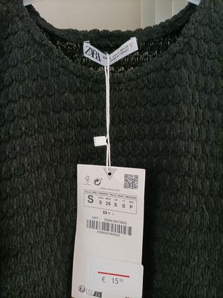 Top vestir troquelados negro verano