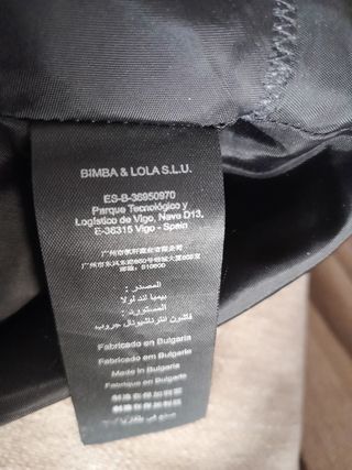 Vestido negro de cóctel BIMBA&LOLA 