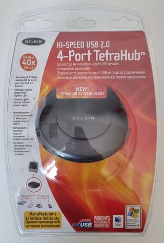 HUB USB 2.0 4 PORTE PER PC WINDOWS E MAC