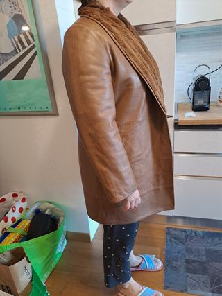Chaquetón piel reversible 