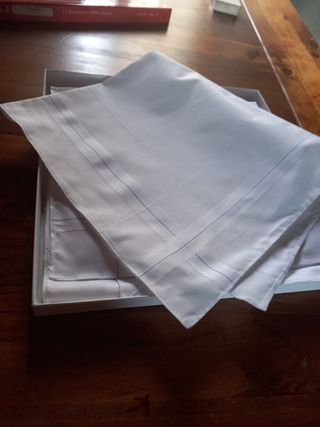 6 pz. Fazzoletti 100% cotone