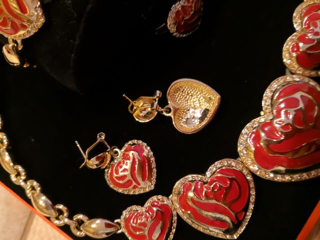 Set collana braccialetto orecchini