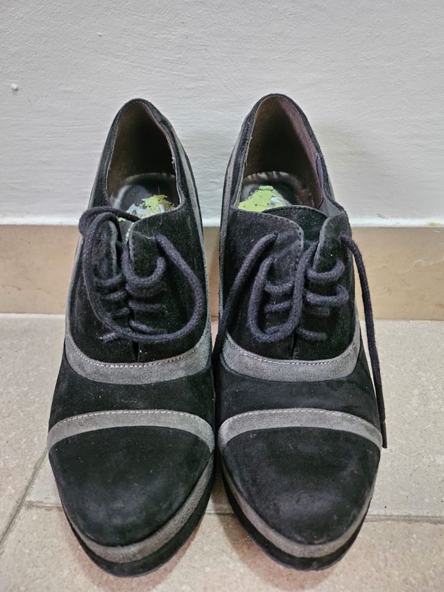 Francesine bicolor con tacco