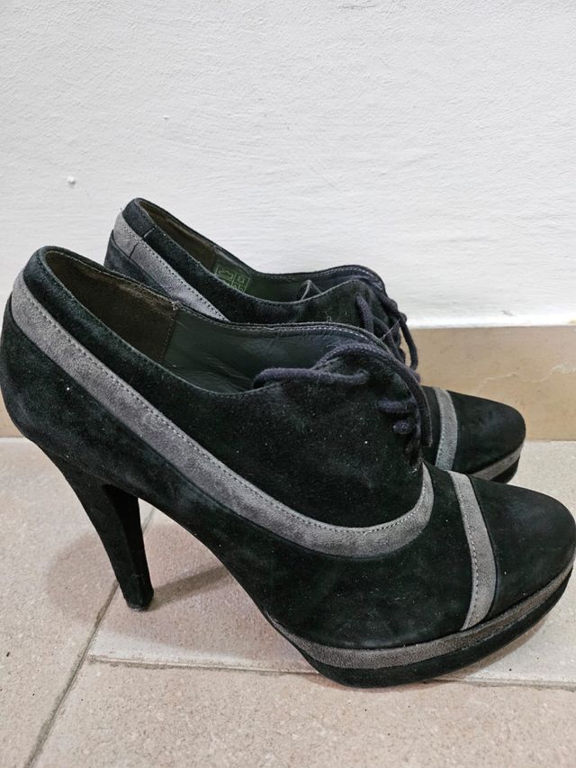 Francesine bicolor con tacco