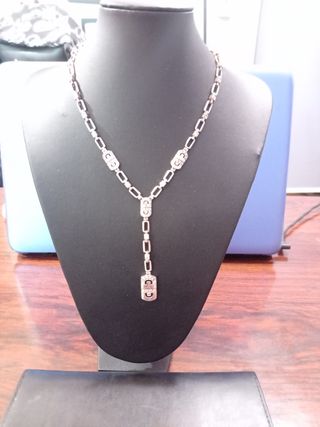 Cadena de plata y brillantes 