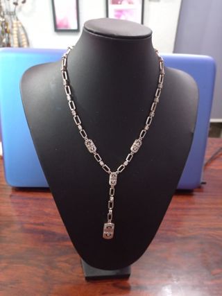 Cadena de plata y brillantes 