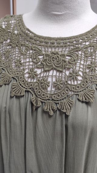 Camiseta sin tirantes algodón amplia