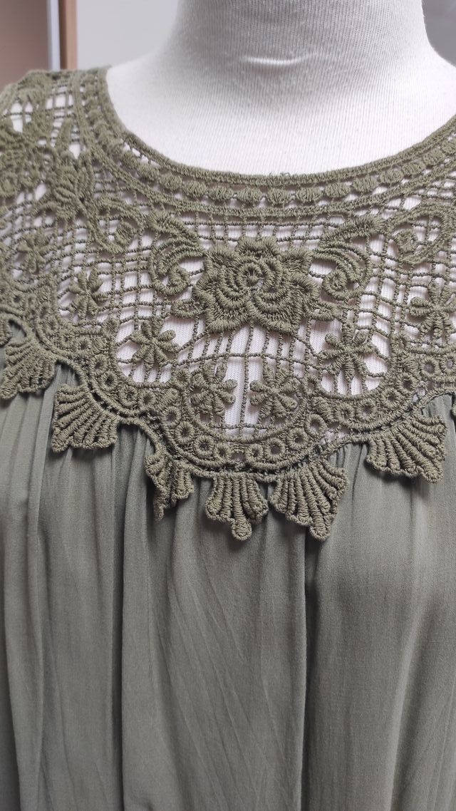 Camiseta sin tirantes algodón amplia