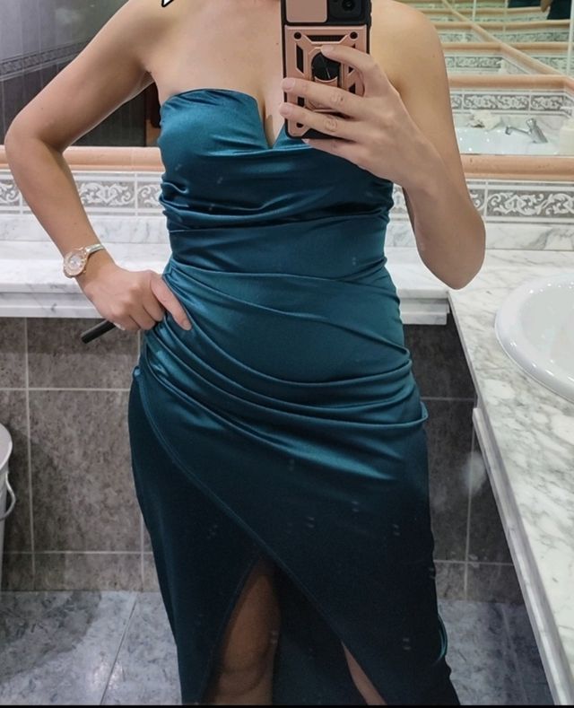 Vestido de fiesta palabra de honor