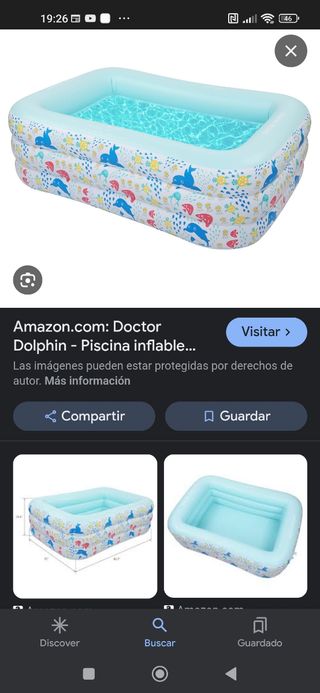 Piscina hinchable grande nueva