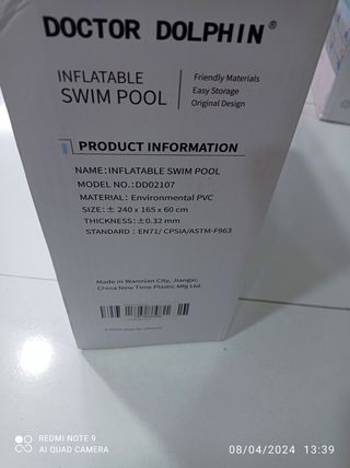 Piscina hinchable grande nueva