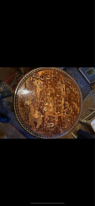 MESA ANTIGUA MARQUETERIA