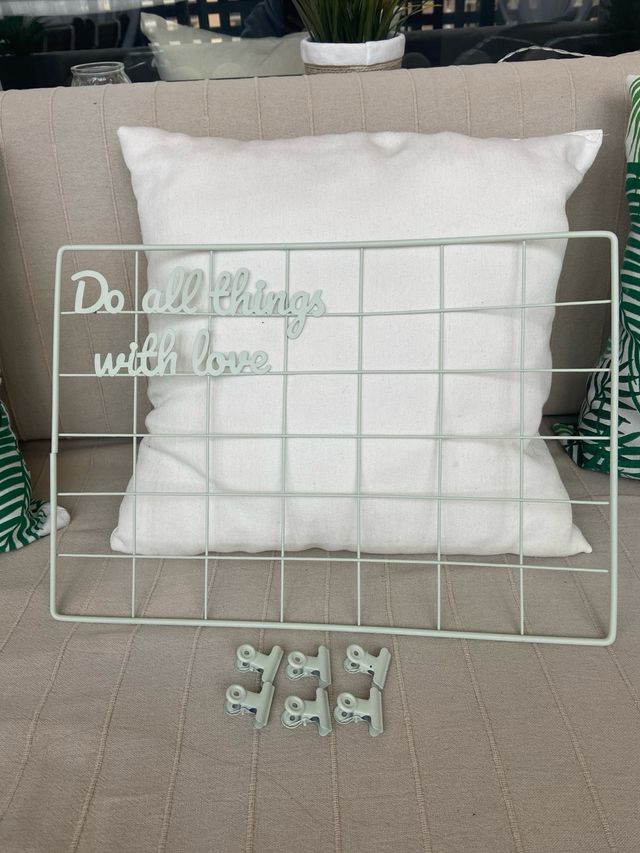 Rejilla de pared decorativa para fotos