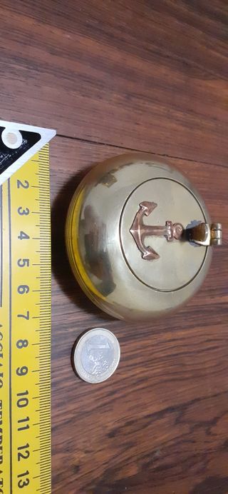 Bronce cenicero inglés antiguo náutico marinero.