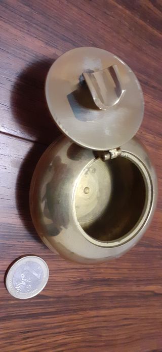 Bronce cenicero inglés antiguo náutico marinero.