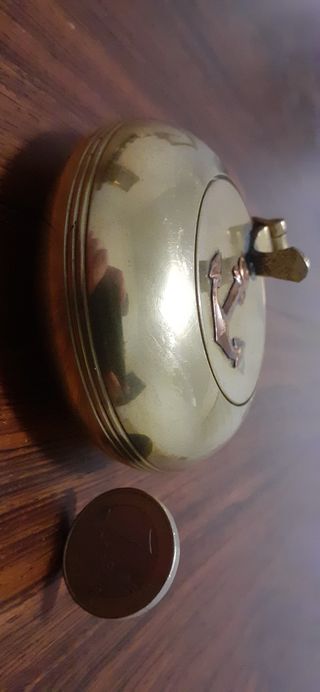 Bronce cenicero inglés antiguo náutico marinero.