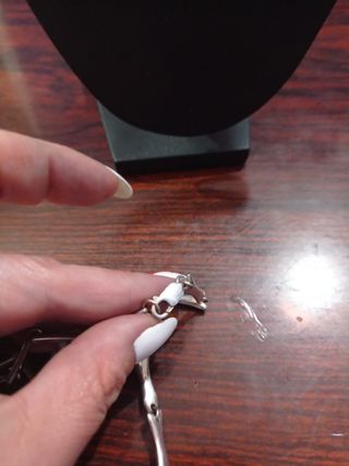 Cadena de plata huesos maciza 