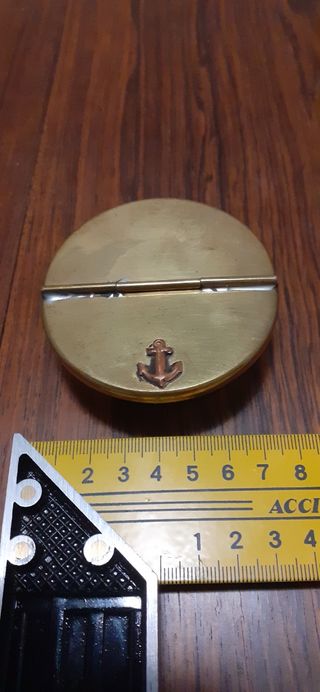 Bronce cenicero inglés antiguo náutico marinero.