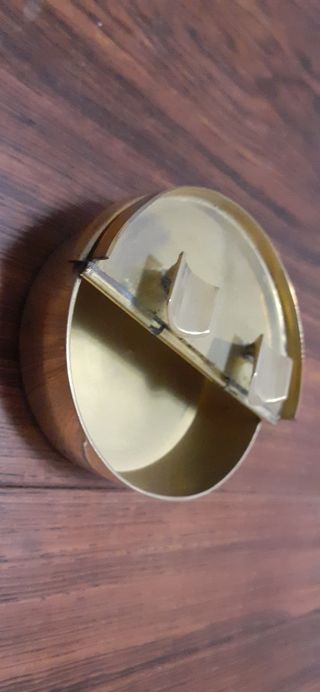 Bronce cenicero inglés antiguo náutico marinero.