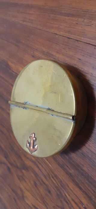 Bronce cenicero inglés antiguo náutico marinero.