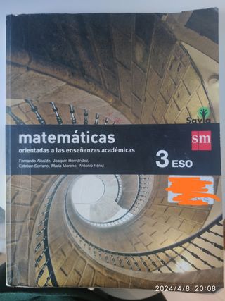 Libros de texto 3° E.S.O. Anaya. Oxford. SM.