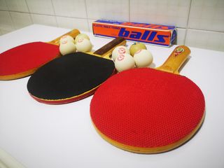 Juego 3 raquetas - palas ping pong 8 pelotas/bolas