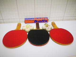 Juego 3 raquetas - palas ping pong 8 pelotas/bolas