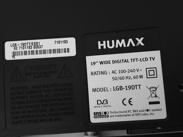 TV HUMAX LGB - 19DTT