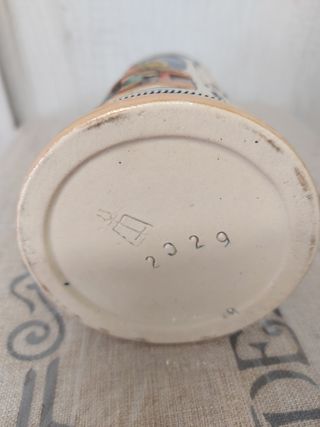 Boccal birra in ceramica decorato