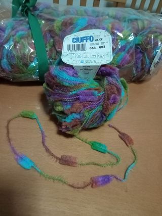 🧶lotto 29 gomitoli in mix e 10x2 ferri