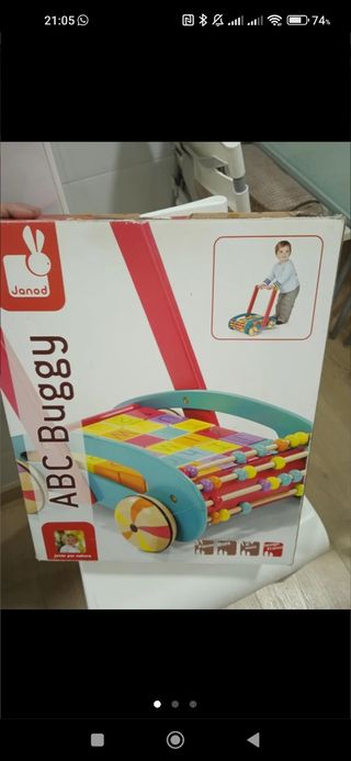 Andador de madera. Marca Janod