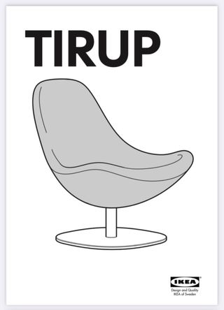 Sillón vintage Ikea Tirup