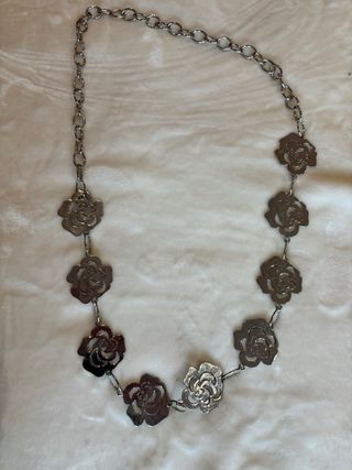 Collar plateado imitación Tous