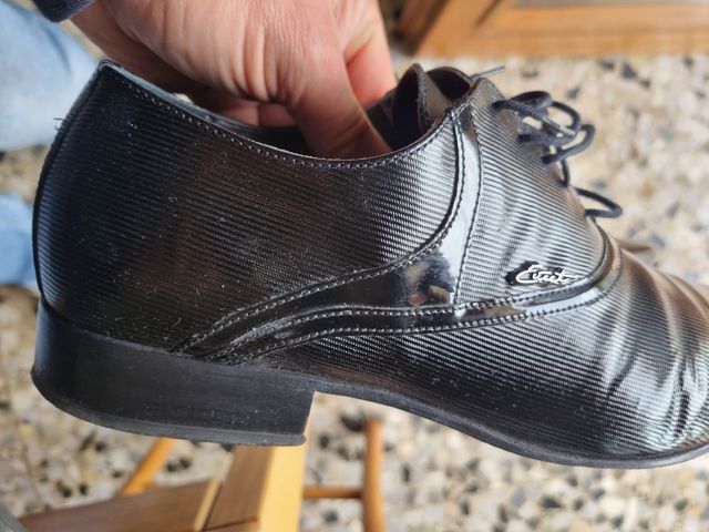 Scarpe nere eleganti vero cuoio