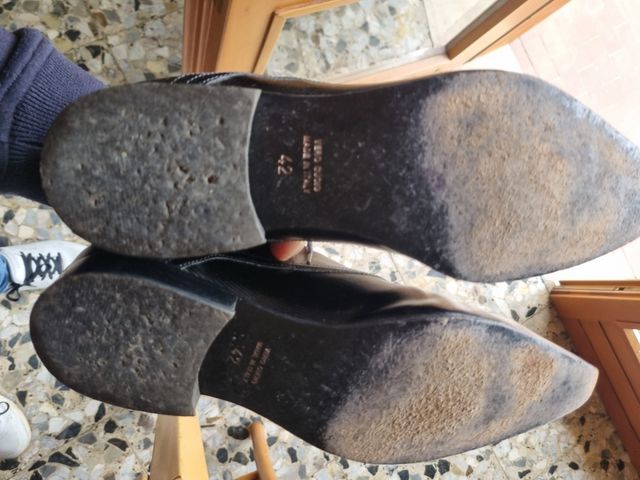 Scarpe nere eleganti vero cuoio