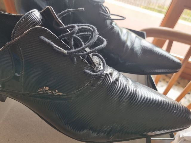 Scarpe nere eleganti vero cuoio