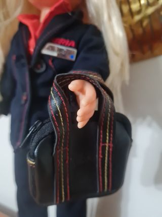 Muñeca con bolso Nancy azafata iberia