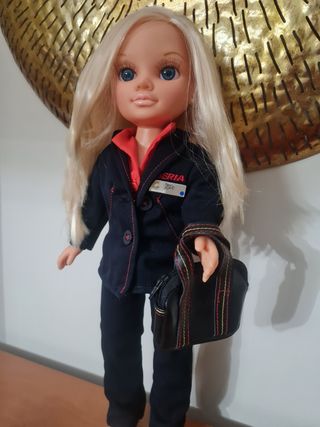 Muñeca con bolso Nancy azafata iberia