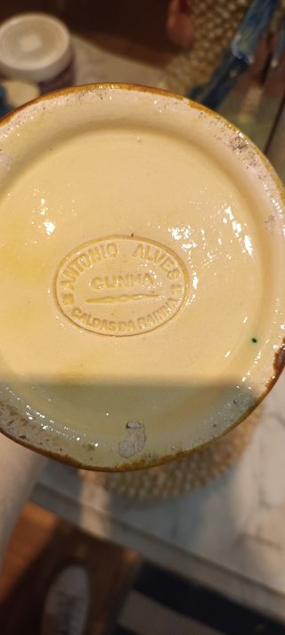 Jarra Ornamental Portuguesa Siglo XIX
