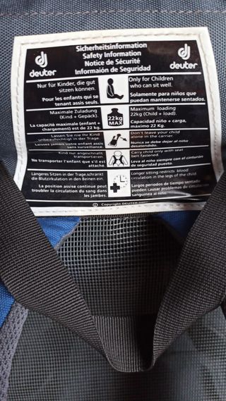 mochila porta bebés Deuter aircomfort.