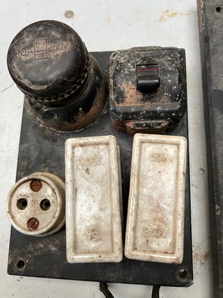 Baquelita cuadro electrico antiguo