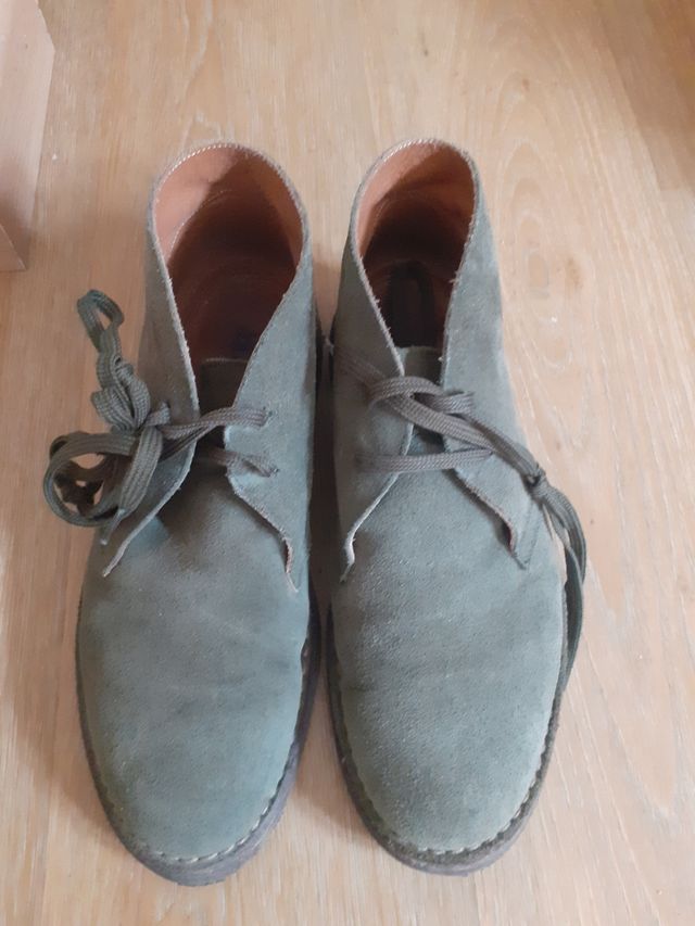 Scarpe uomo scamosciate verdi