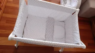 Minicuna Interbaby (gris/blanco)