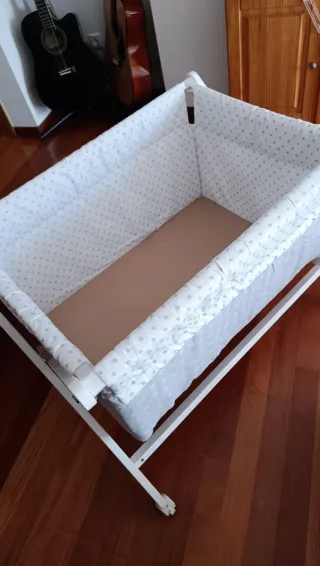 Minicuna Interbaby (gris/blanco)